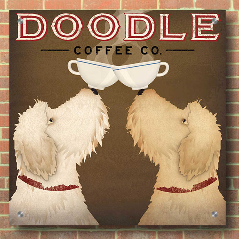 «Doodle Coffee Double II» par Ryan Fowler - impression non encadrée, H 36 po x l 36 po x P 0,2 po