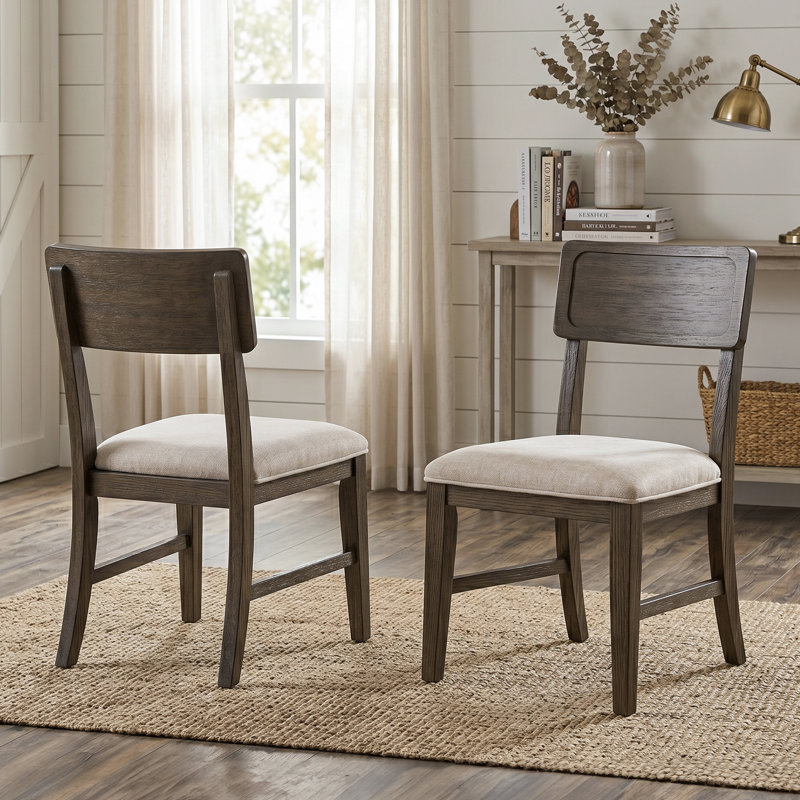 Friley Solid Wood Upholstered Cushion Side Chair