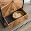 Commode de 51 po de hauteur en bois récupéré