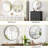 Round Wall Mirror, Modern Metal Frame, Decorative Bathroom & Living Room Mirror-397095489-397095500