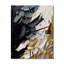 Golden Wave Reflections V - Très grandes horloges murales abstraites-99634293