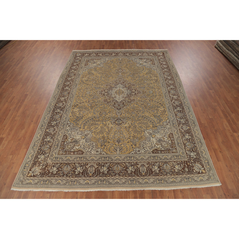 Tapis traditionnel rétro en laine 8 x 11