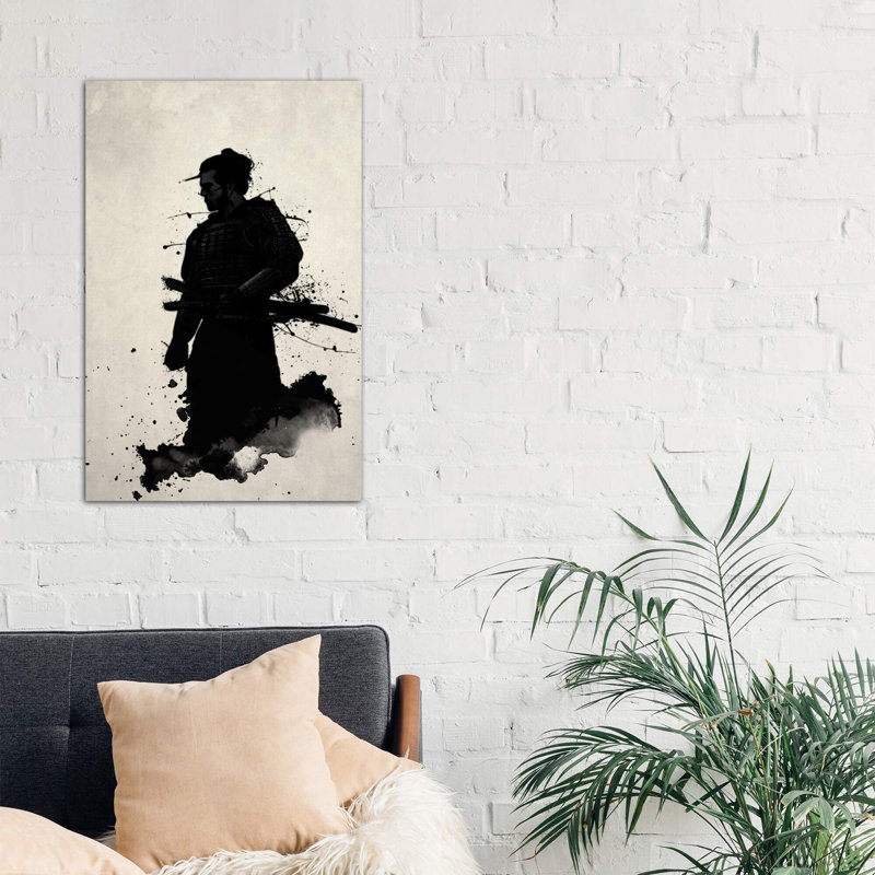 Samurai 1 Piece Wrapped Canvas Wall Art, 101.6 cm H x 66.04 cm W x 1.91 cm D
