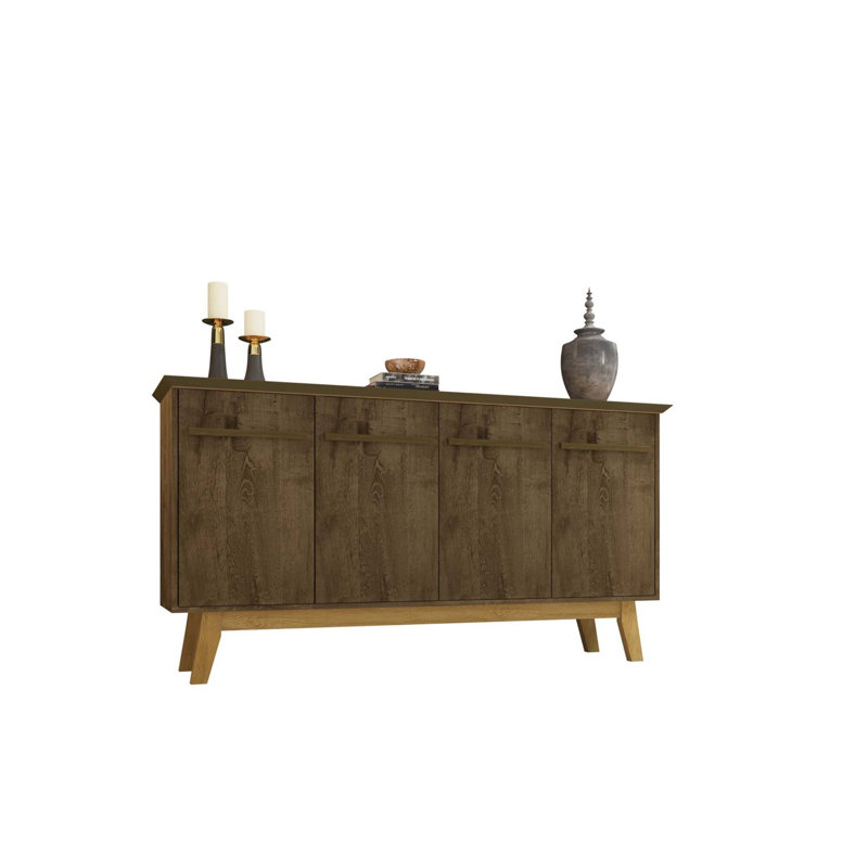Buffet 63 po Yonkers en brun rustique, Brun rustique