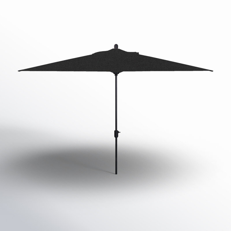 Olivier 116.7'' x 78.7'' Rectangular Market Umbrella, Canvas Capri Sunbrella® Canvas, White Sand