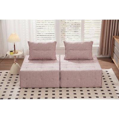 Canapé modulaire à assise profonde et dossier réglable