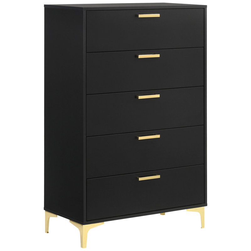 Commode rectangulaire 5 tiroirs Lexie