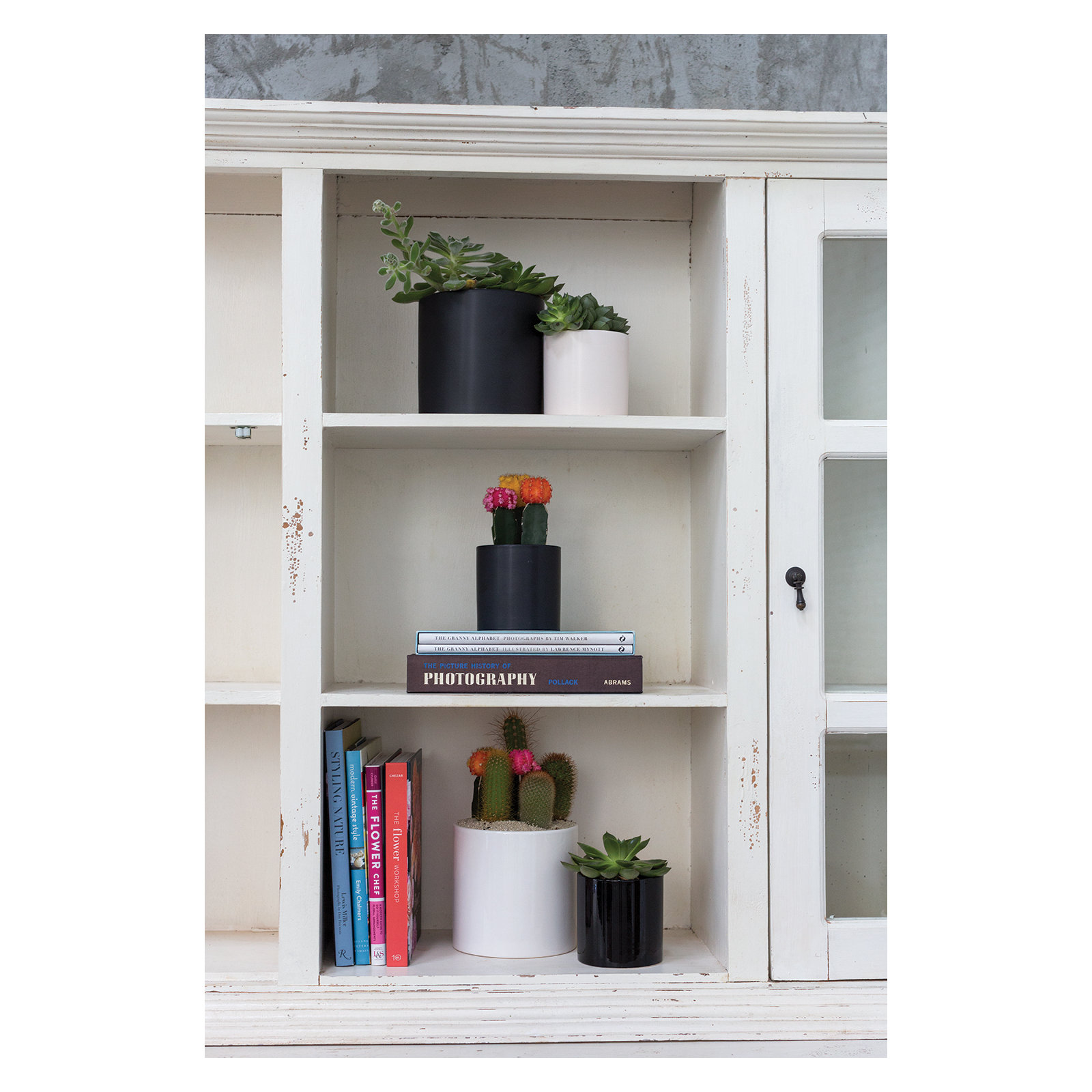 Handmade Ceramic Pot Planter, Matte Black, 6.25" H x 6.5" W x 6.5" D