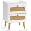 Table de chevet 2 tiroirs Berdia