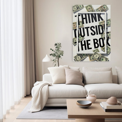 Think Outside The Box Abstract Contemporary Wall Art