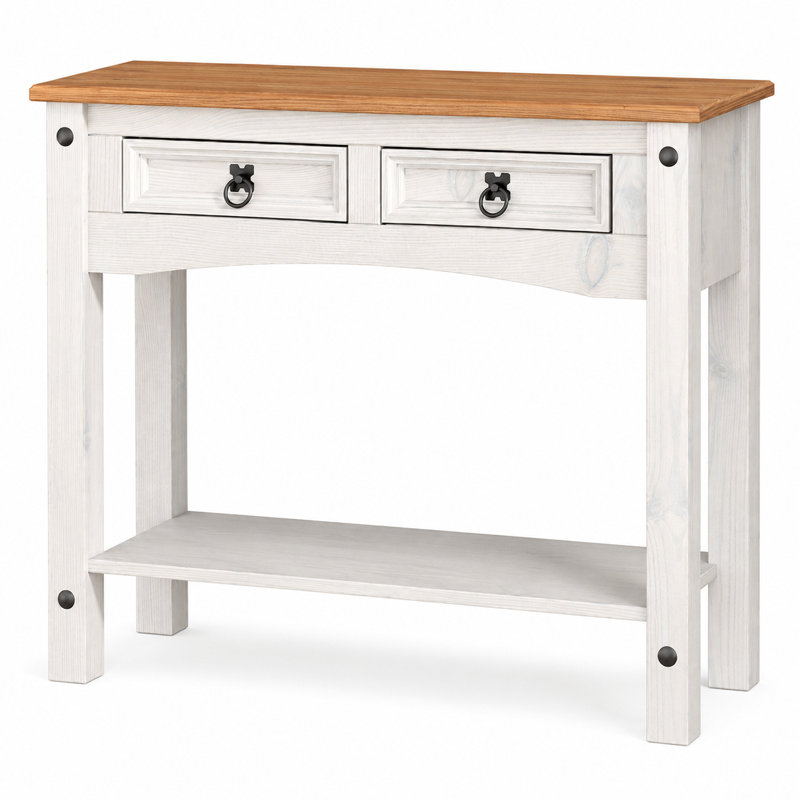 Saragosa 90cm Solid Wood Top Console Table