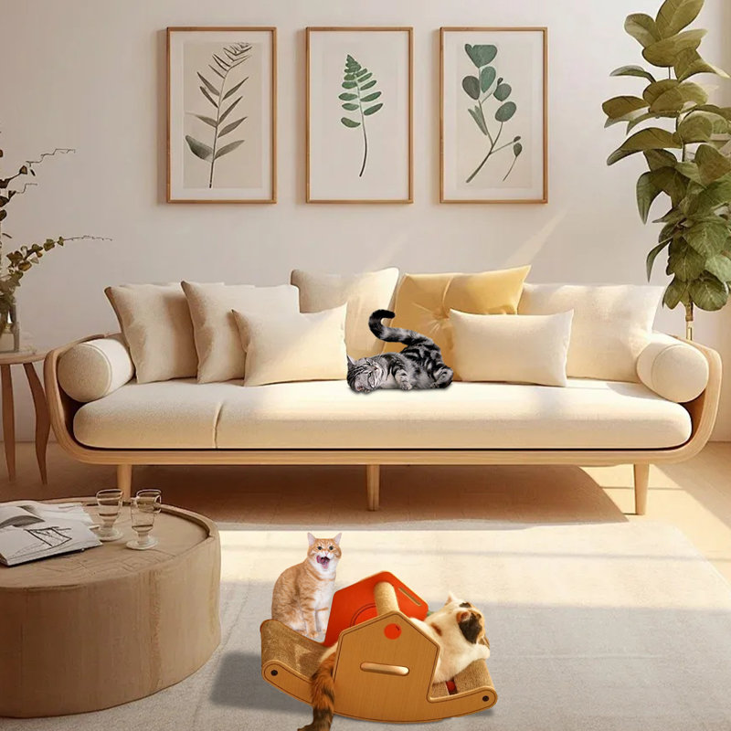 Grattoir pour chat avec nid intégré