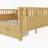 Full Size Wood Platform Bed for Kids, Wood Low Profile Full Bed with Rails for Girls and Boys, Natural-1347205692-1347205689
