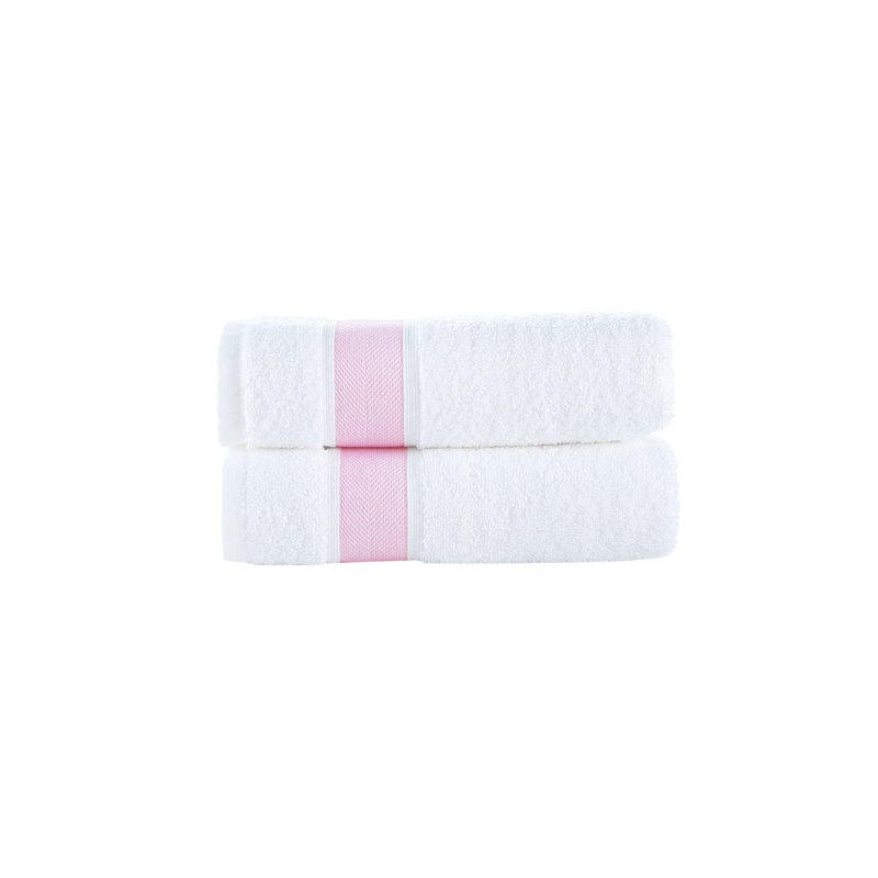 Turkish Cotton Plush Hand Towel, Pink