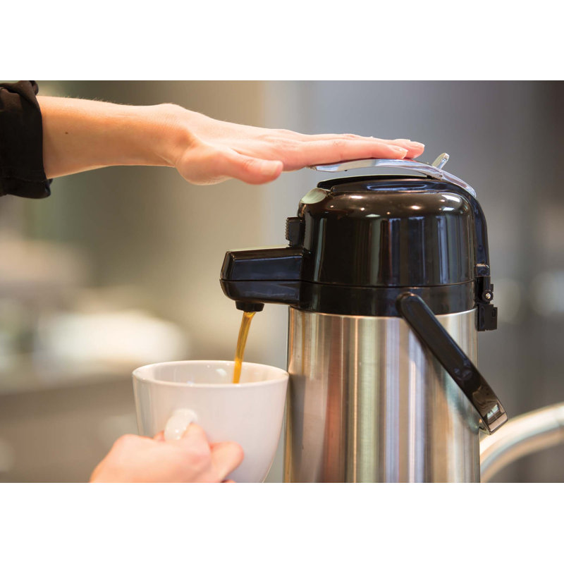 Pot de 10 tasses doublé d'acier inoxydable, Argent