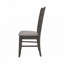 Chaise de salle à manger rembourrée en tissu, ensemble de 2