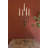  Brown Iron Five-Taper Candelabra Rustic Tabletop Centerpiece 35.5" H