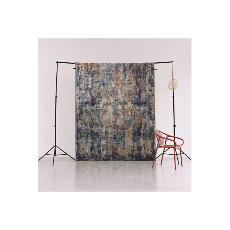 Tapis décoratif multicolore à motif abstrait et créatif, Rectangle 3 pi 3 po x 4 pi 11 po