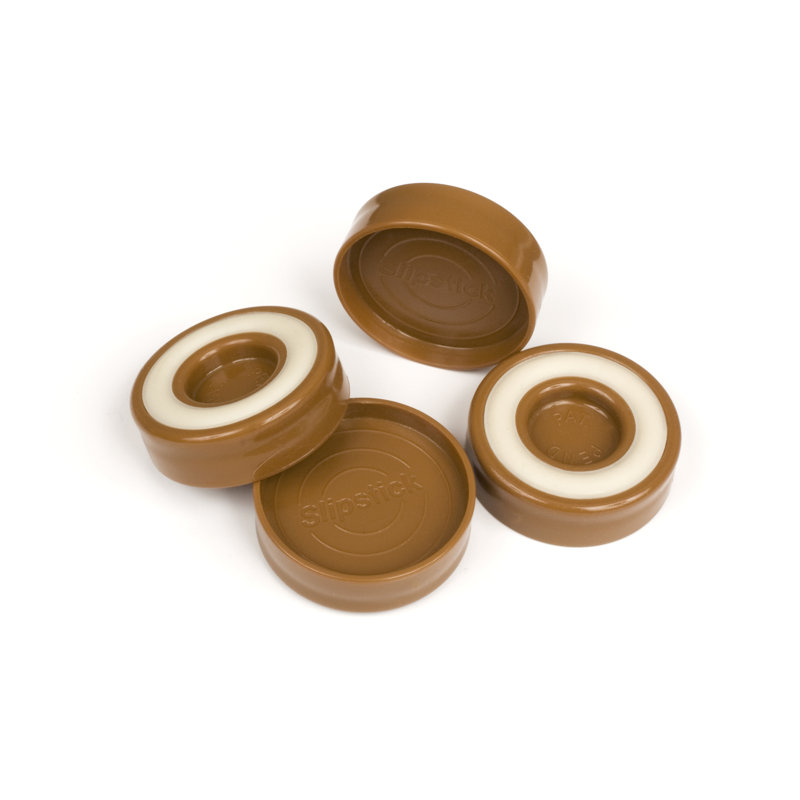 Furniture Leg Floor Protector Coaster Cup, Caramel