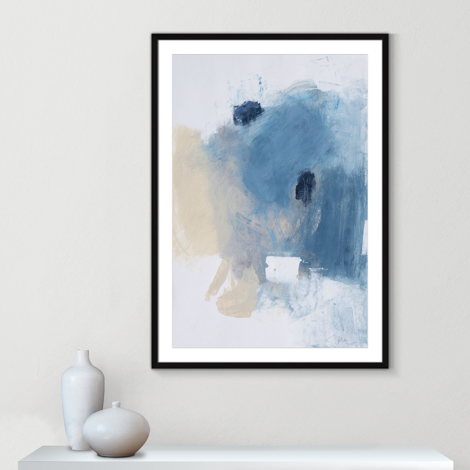 Coastal Carnival Collection "Coastal Carnival I" Print, Black Single Picture Framed Paper, White, 41.5" H x 29.5" W x 1.25" D