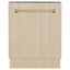 ZLINE Autograph Edition 24" Tallac Series 3rd Rack Top Control Built-In Tall Tub Dishwasher in Custom Panel Ready with Accent Handle, 51dBa