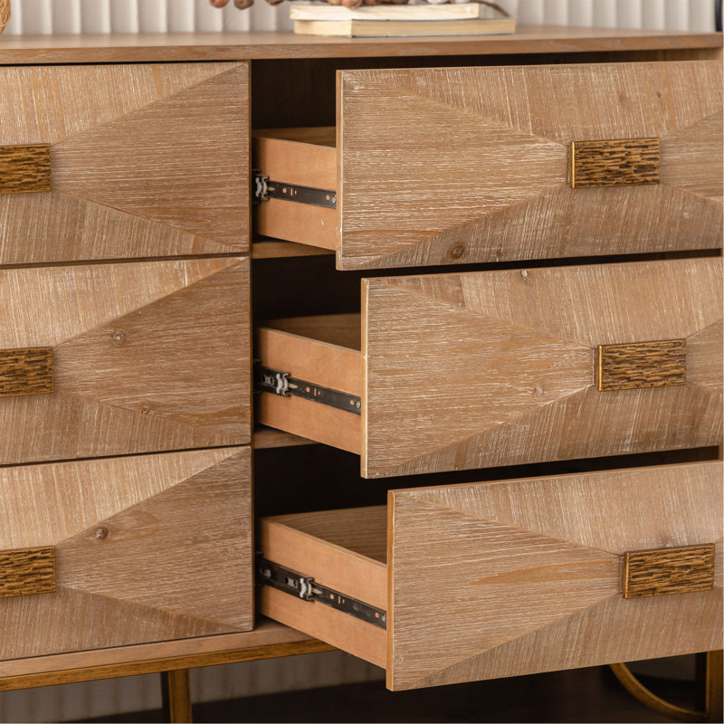 Commode à tiroirs, commodes et commodes modernes, meuble télé, commode en bois clair pour chambre à coucher, salon, couloir