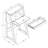 Vic 26" Width Drop-Down Secretary Desk