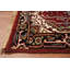 Tapis rouge à motif géométrique 3x21