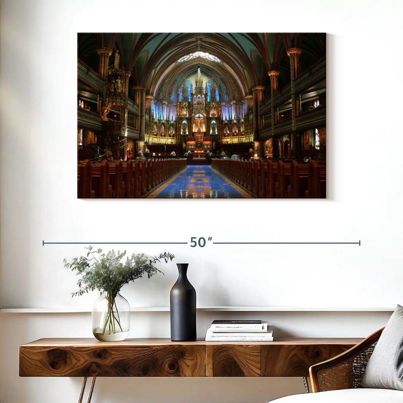Adella Inside Notre Dame Basilica, 26" H x 39" W