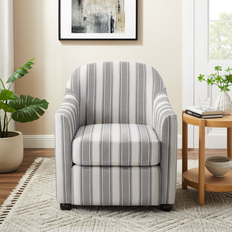 Fauteuil d'appoint 29,92 po, Lin gris