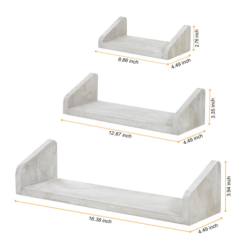 Ensemble de 3 tablettes flottantes Johniesha