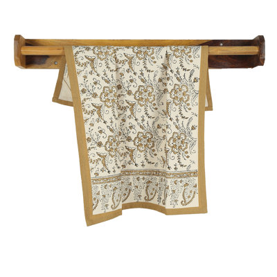 IVY Hand Block Printed Kitchen Towel - Set Of 2