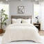 Couette en fausse fourrure et duvet, format King/King, motif à carreaux, sans produits chimiques nocifs, blanchiment interdit.