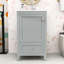 Meuble-lavabo simple autoportant moderne avec lavabo en céramique, tiroir et support de rangement-176671199