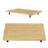 Cutting Board with Legs and Grooves for Kitchen