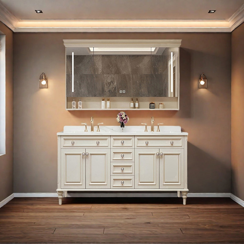 Armoire de salle de bain américaine, 63"