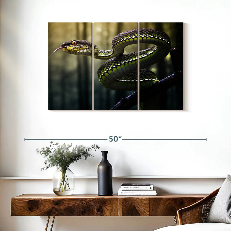 Brampt Sumatran Jungle Viper, 24" H x 38" W