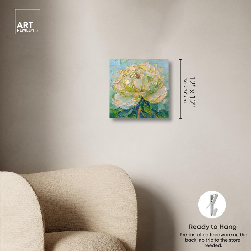 Impression sur toile Impressionist Bloom II par Art Remedy, H 12 po x l 12 po x P 1,5 po, Toile tendue