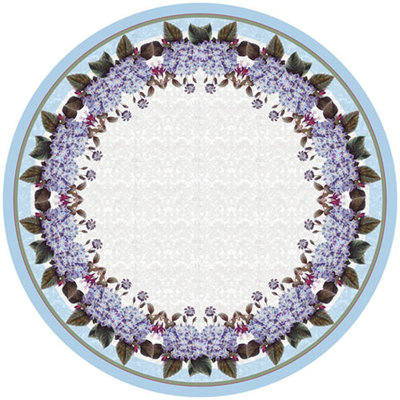 Amabel Floral Hydrangea Round Tablecloth