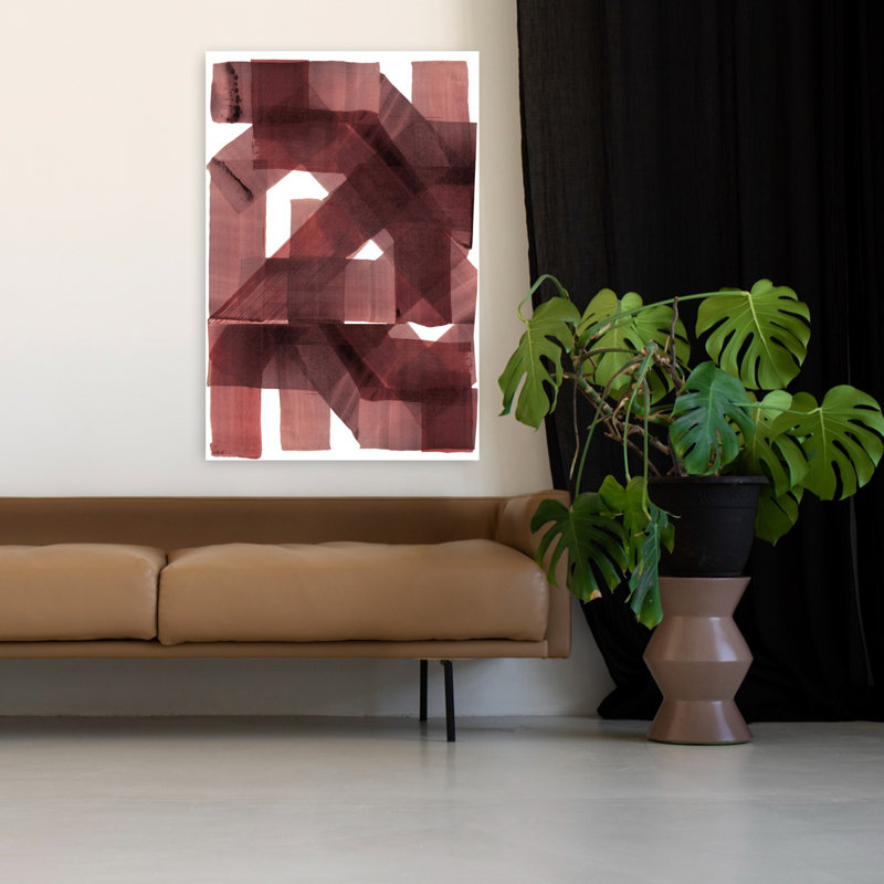 Art contemporain contemporain abstrait, H 48 po x l 32 po