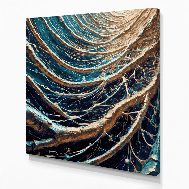 Art mural sur toile gris, H 32 po x l 32 po