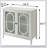 White Console Table with 2 Doors