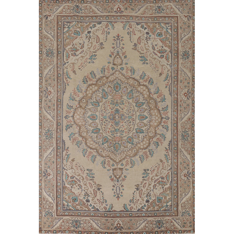 Tapis traditionnel rétro vieilli 7 x 10