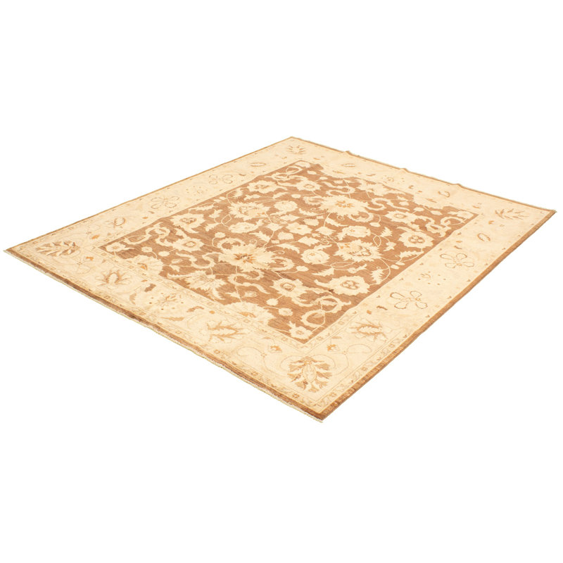 Tapis intérieur en laine 9 pi 2 po x 9 pi 9 po à la main one-of-kind-noué la 2010 chobi Solander