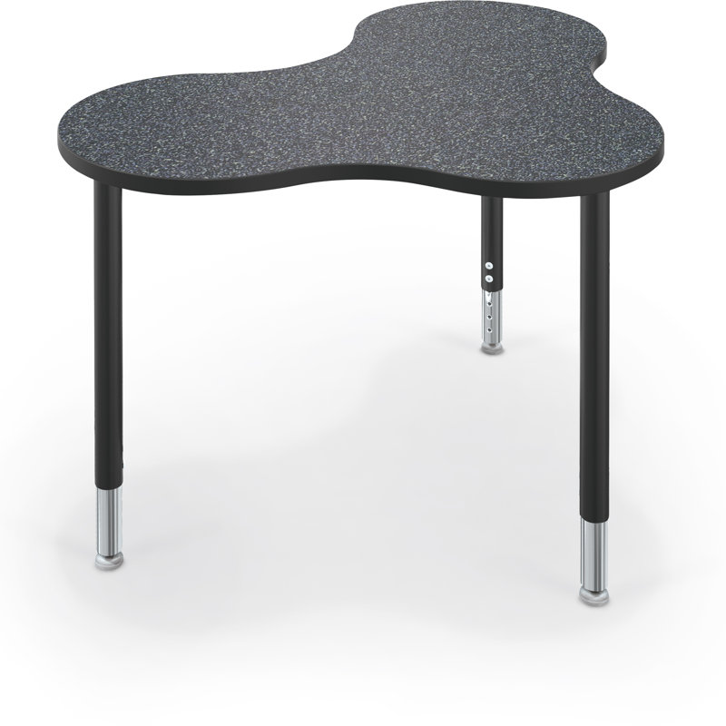 Bureau collaboratif à hauteur ajustable Hierarchie, Graphite nebula