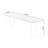 Tan+Clear Rectangular Solid Wood+Acrylic desks-107362654