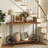 47" Console Table for Entryway with 2-Tier Open Storage Shelf