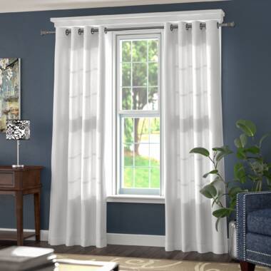 House of Hampton® Agawam Polyester Sheer Window Scarf Panel & Reviews