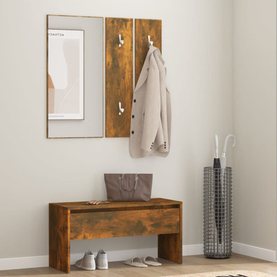 Ivens vidaXL Hallway Furniture Set Engineered Wood