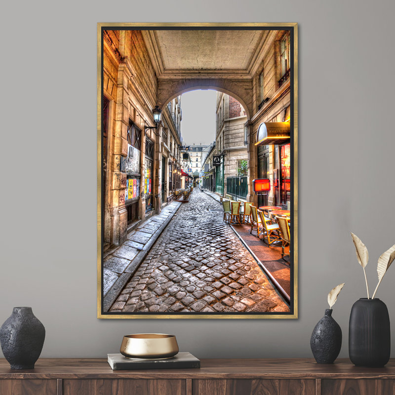 «Rue Saintandre Des Landscape», art mural paysage, vue sur toile, art mural Paris, affiche de paysage de Paris, rue Saintandre Des Wall Decor,